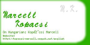 marcell kopacsi business card